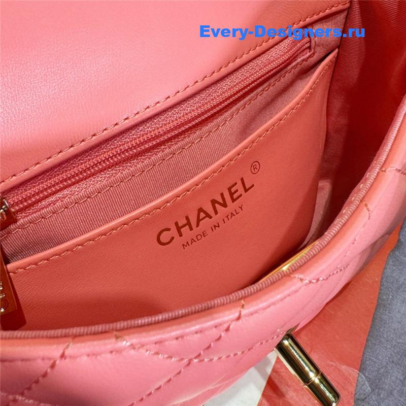 Ch**el love Ch**el logo flap bag