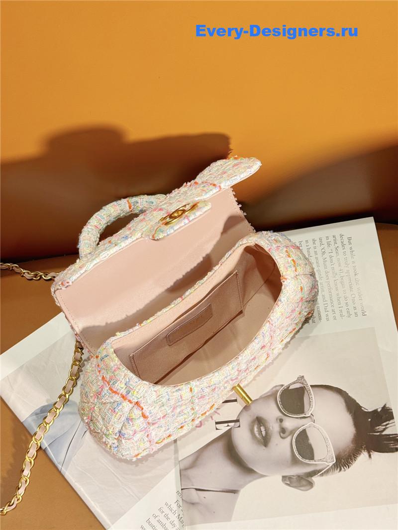 Ch**el coco handle bag small