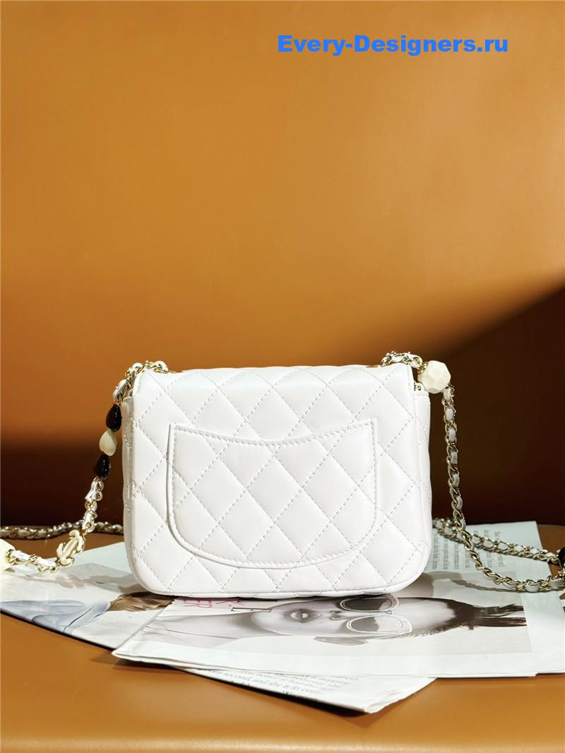 Ch**el love Ch**el logo flap bag