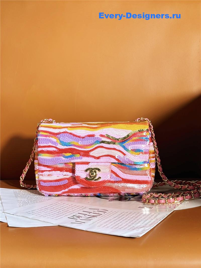 Ch**el limited sequin cf bag