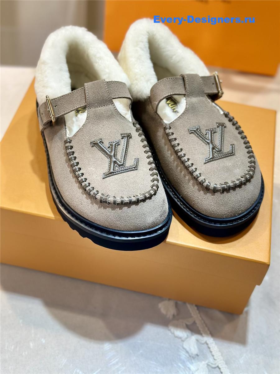 l0vis Vvtt0n suede leather wool slippers