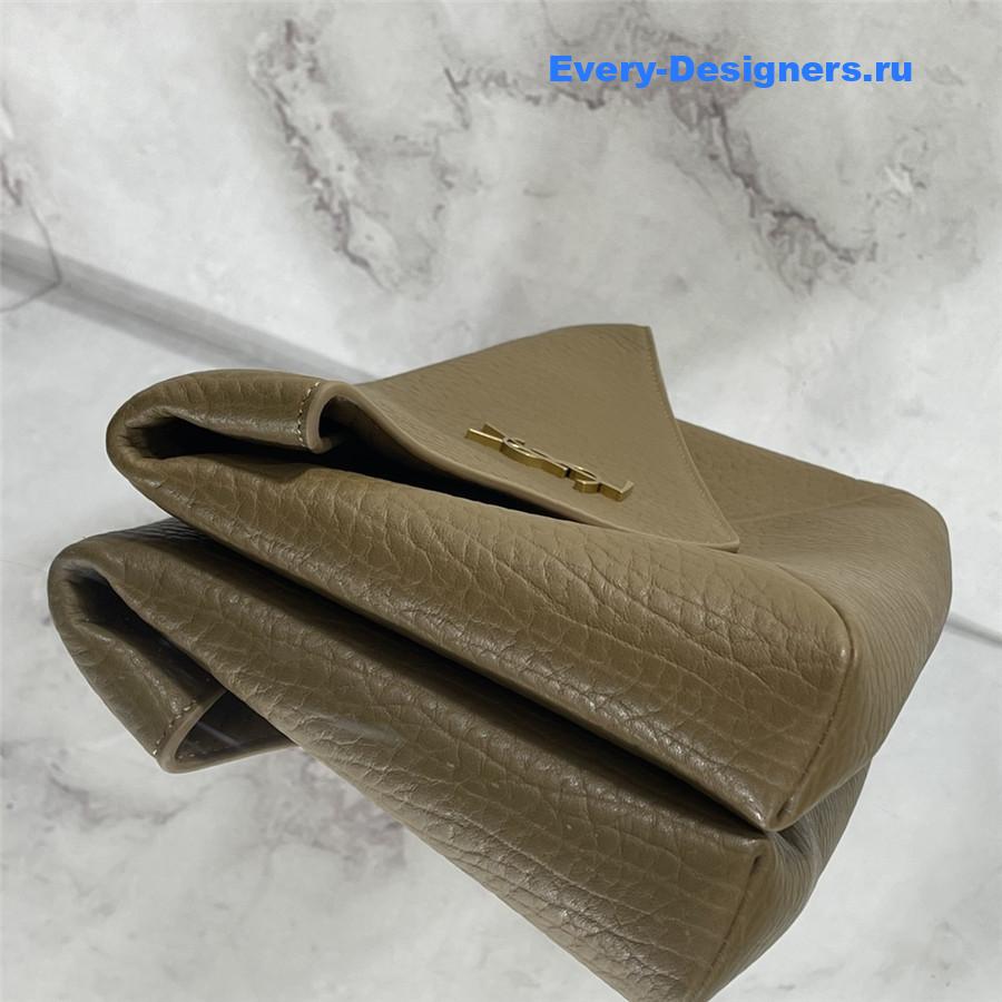 Sa1nt Lau*nt y51 envelope pouch clutch in leather