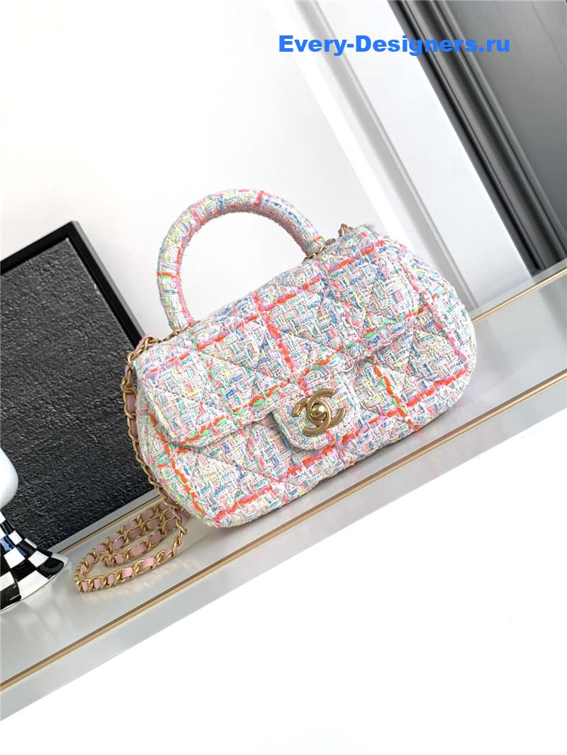 Ch**el coco portable flap bag