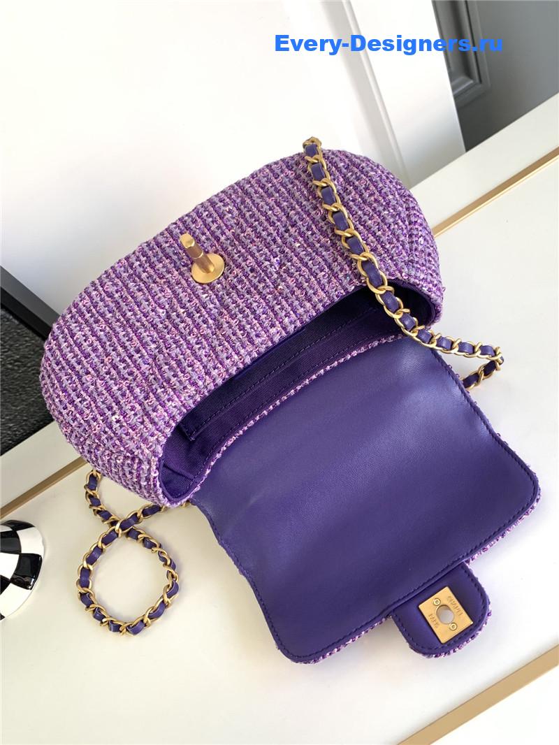 Ch**el coco portable flap bag