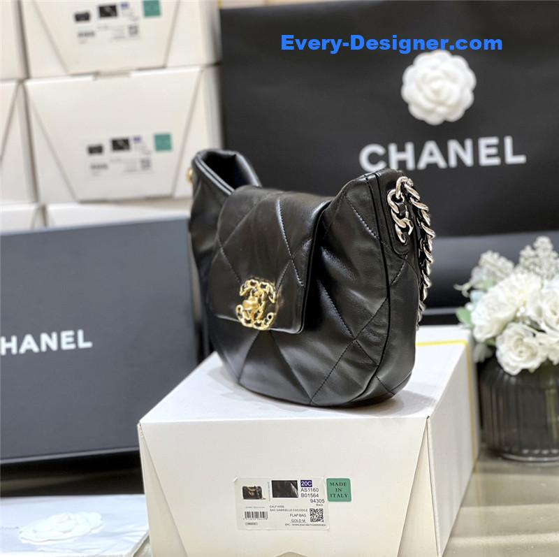 Ch**el logo 19 bag hobo bag