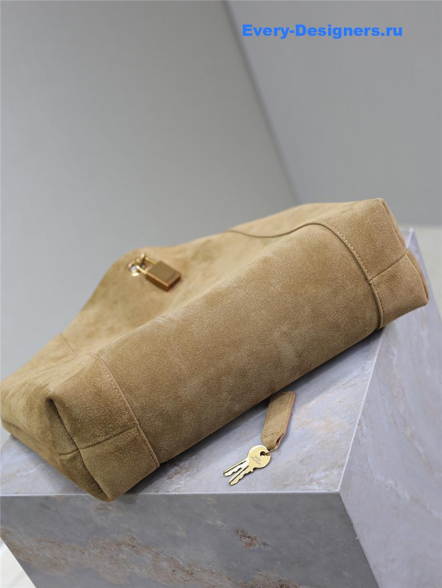 Sa1nt Lau*nt tanger suede hobo shoulder bag