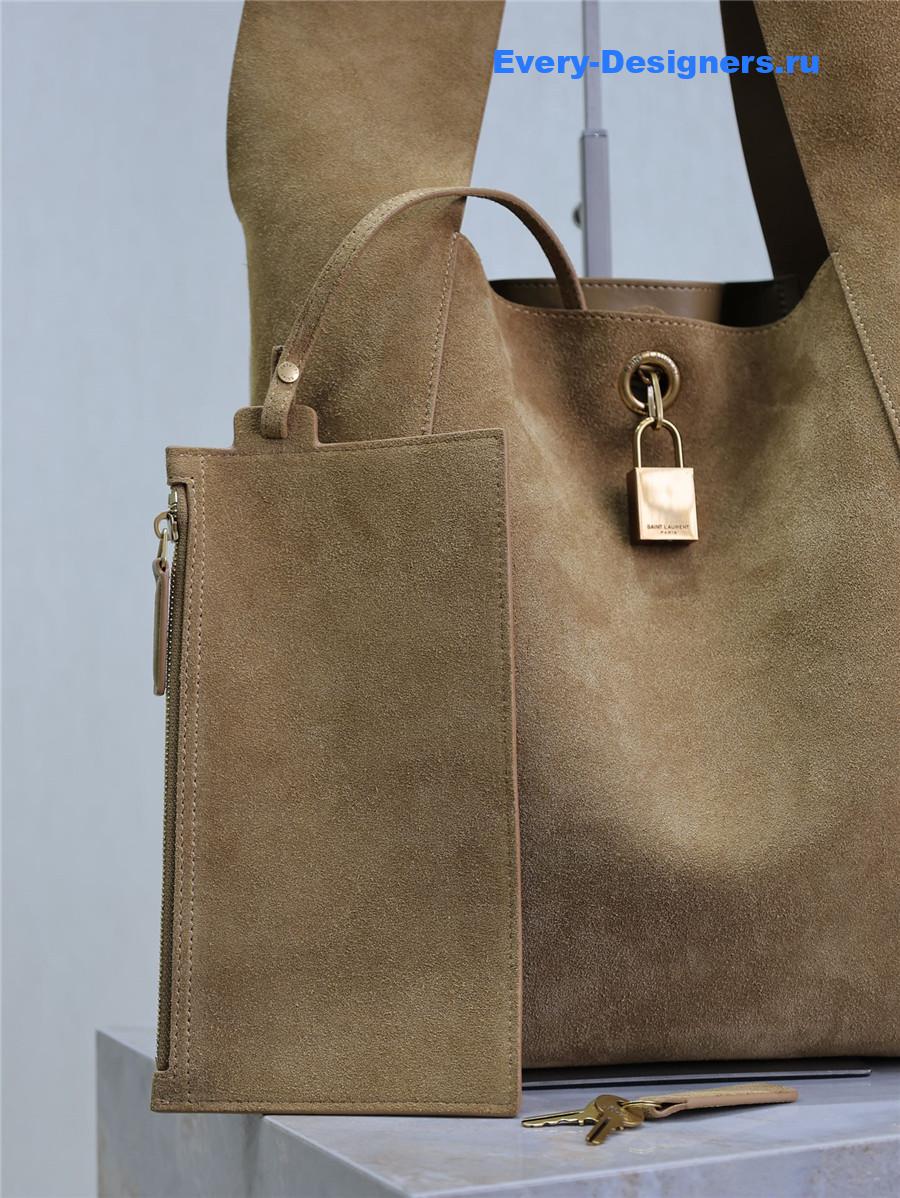 Sa1nt Lau*nt tanger suede hobo shoulder bag