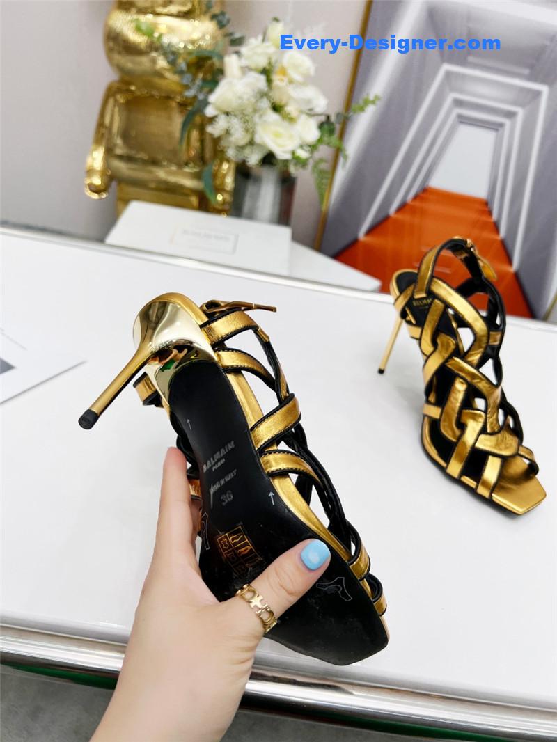Balmain’s new catwalk cutout sandals