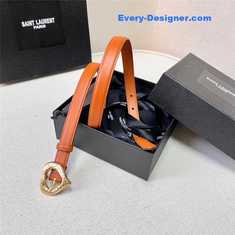 Y51 leather heart pin buckle belt
