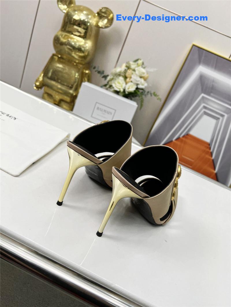 Balmain new high-heeled slippers