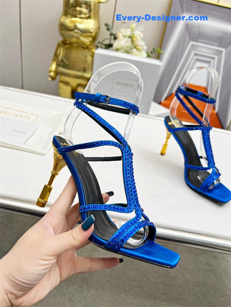 Balmain metal heel sandals
