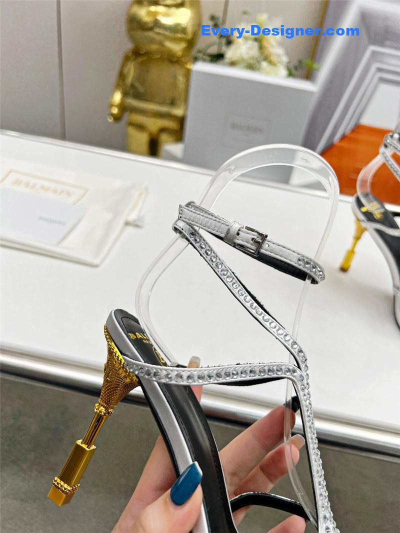 Balmain metal heel sandals