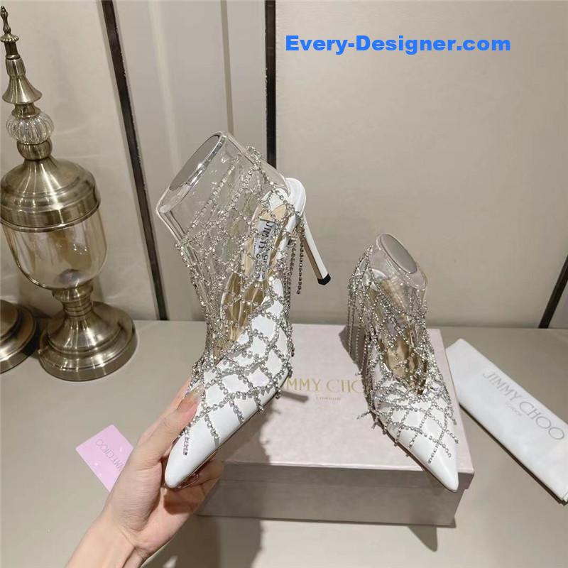 J1m*y Ch00 rhinestone sandals