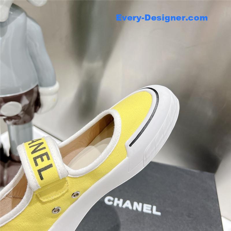 CC second-hand Velcro platform canvas shoes