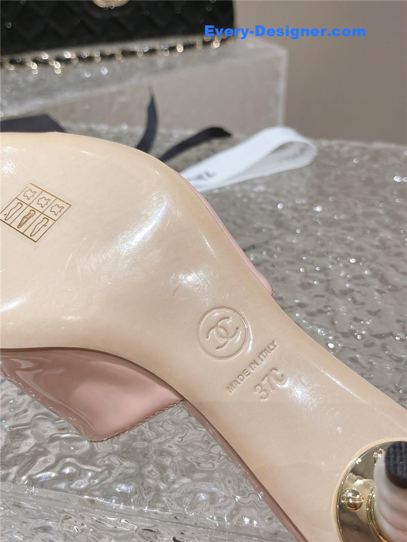 CC hot style shoe upper big logo slippers