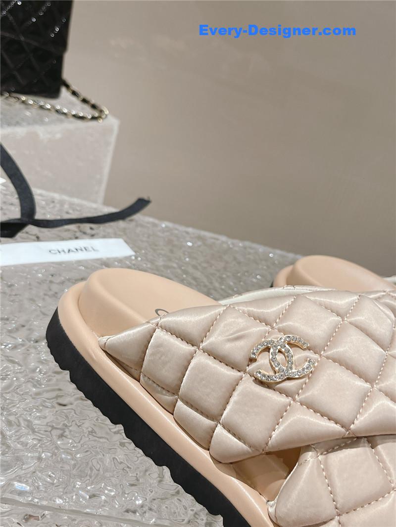 CC Lingge Velcro Thick Bottom Bread Lazy Slippers