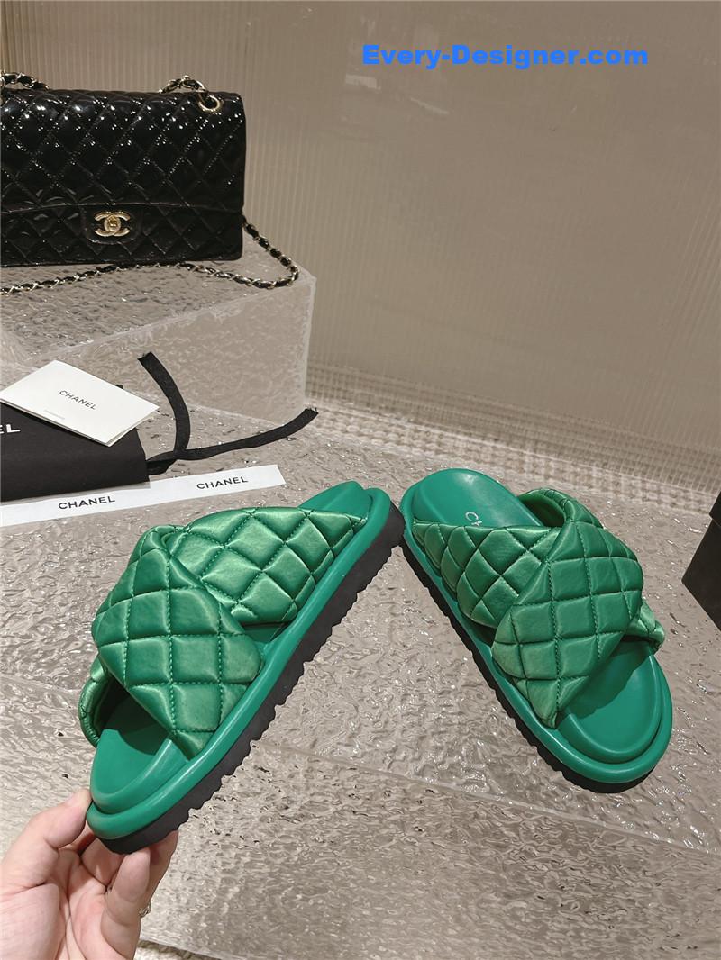 CC Lingge Velcro Thick Bottom Bread Lazy Slippers