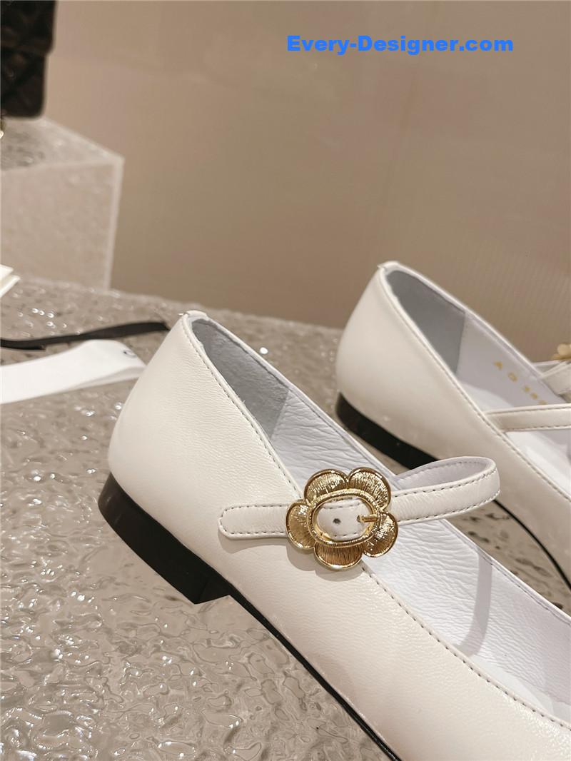 CC new sunflower buckle Mary Jane shoes
