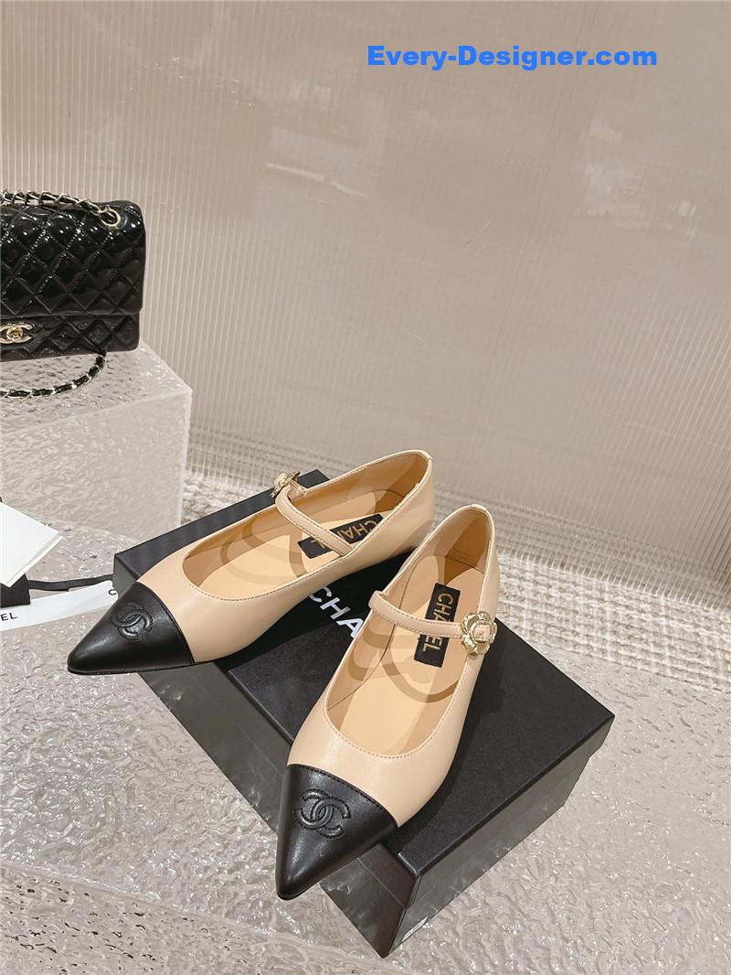 CC new sunflower buckle Mary Jane shoes