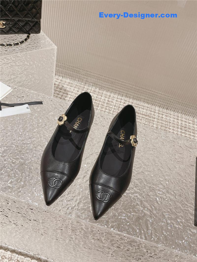 CC new sunflower buckle Mary Jane shoes