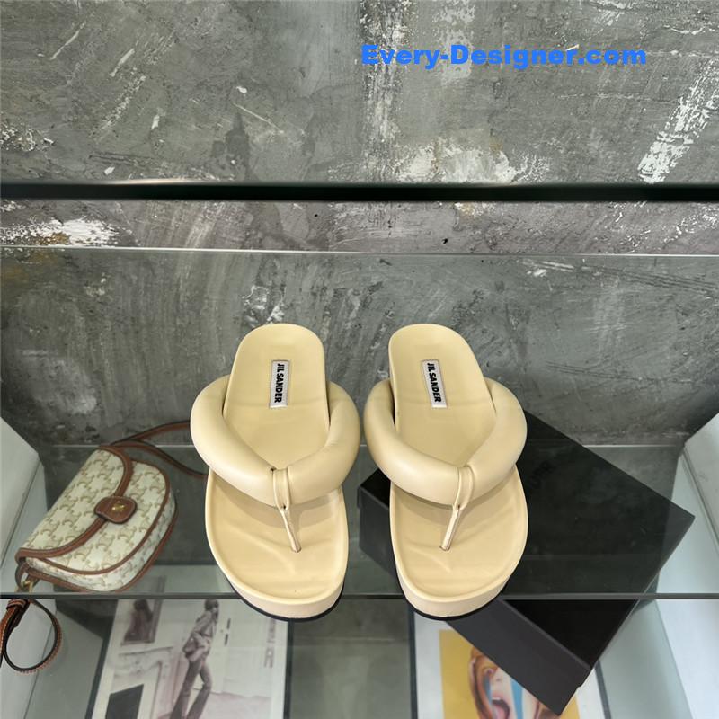 Jil Sander Off-White Oversize Strap Sandals