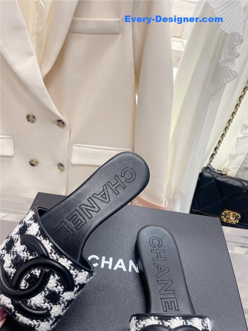 CC pure handmade lozenge car line slippers