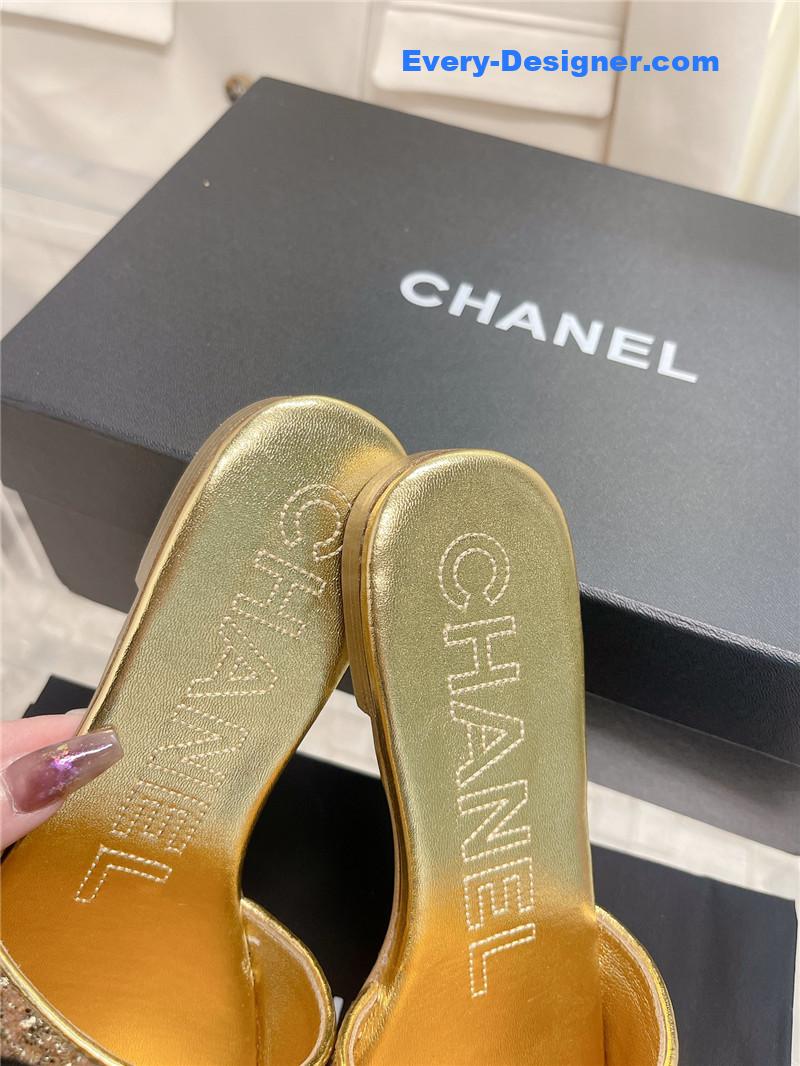 CC pure handmade lozenge car line slippers
