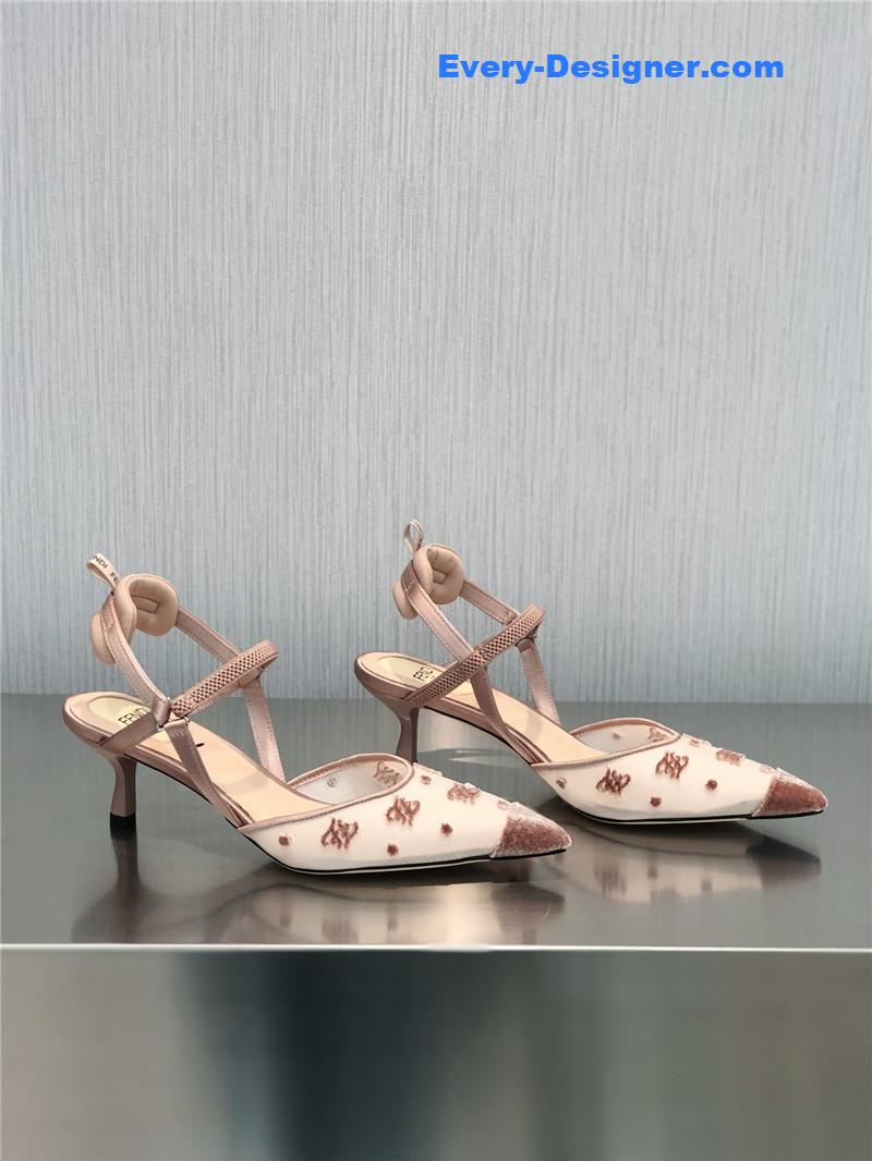 F**di new ff graceful streamlined colibrì slingback shoes