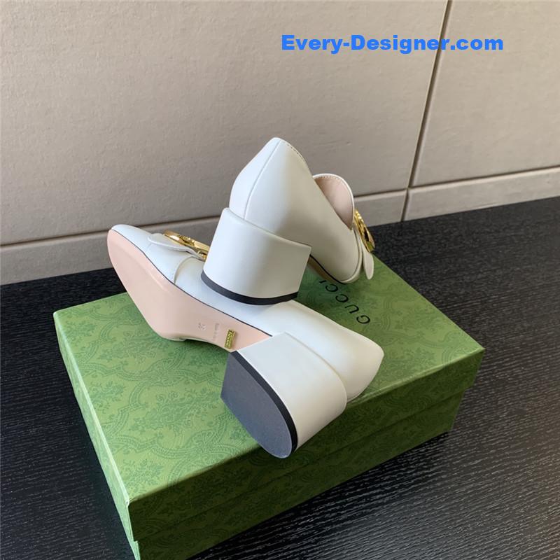 Gvc*1 retro fashion round interlocking double g logo shoes