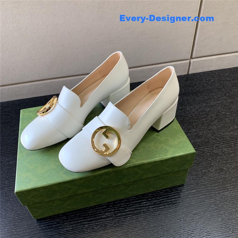Gvc*1 retro fashion round interlocking double g logo shoes