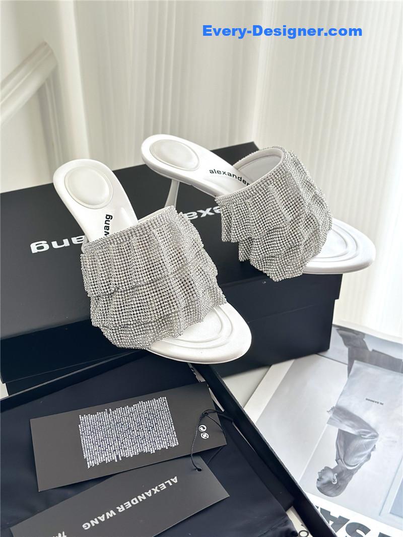 A1exa*der wang new rhinestone high-heeled slippers