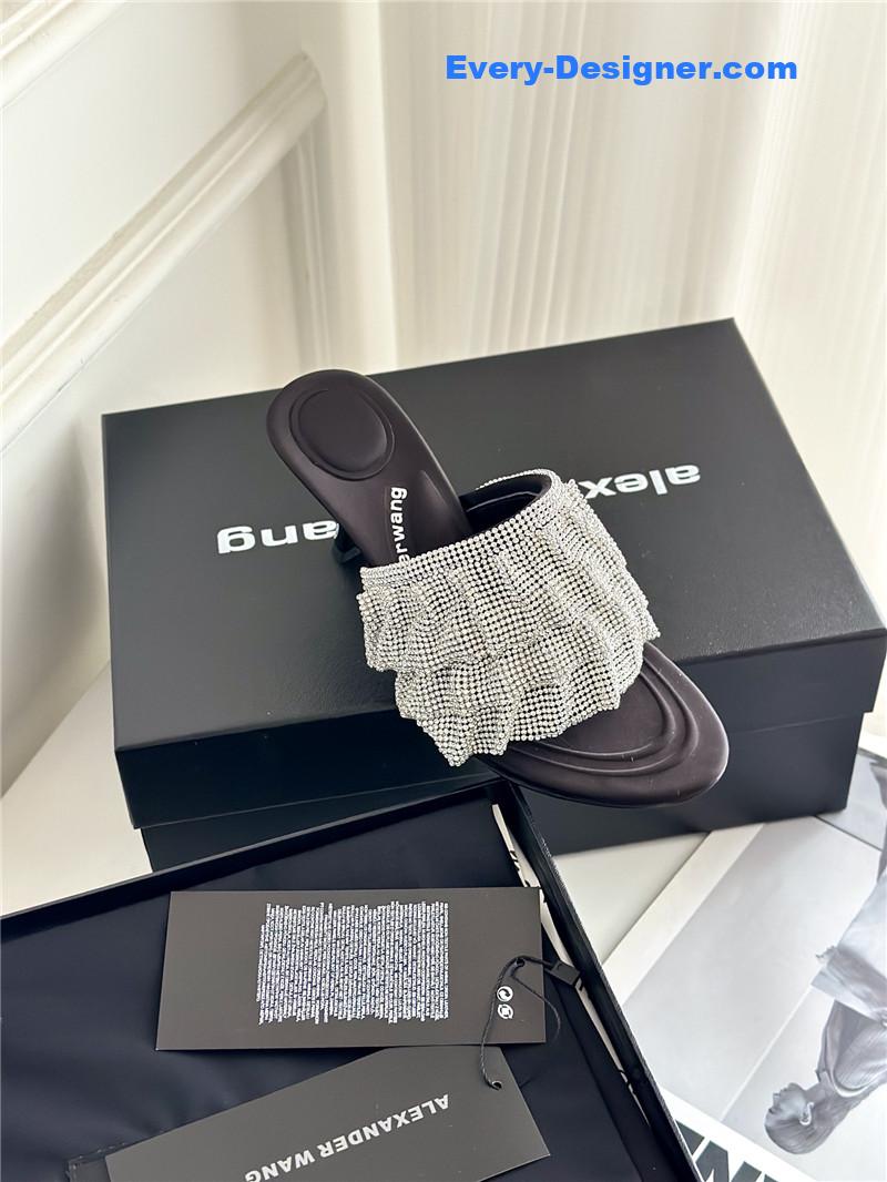 A1exa*der wang rhinestone heeled slippers