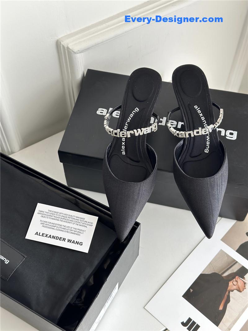 A1exa*der wang letter rhinestone sandals