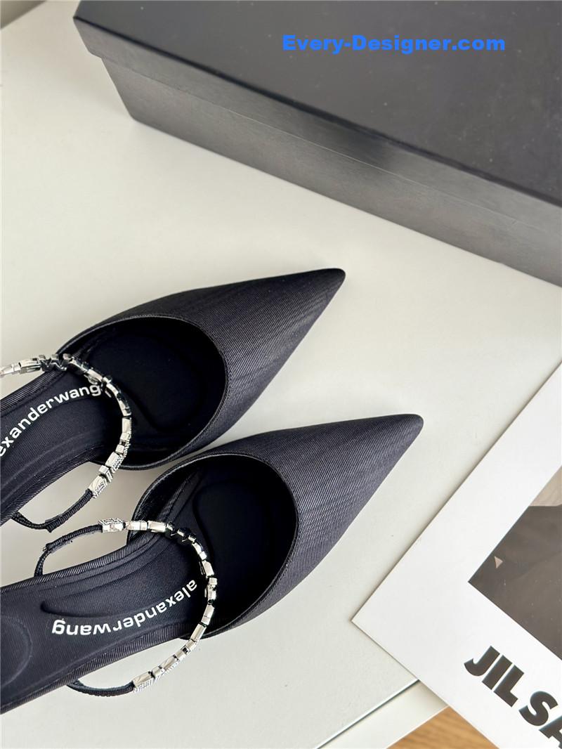 A1exa*der wang letter rhinestone sandals
