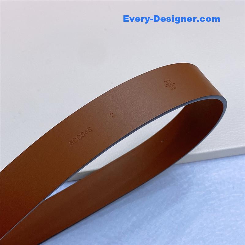 M1um1u metal perforated micro-logo leather belt