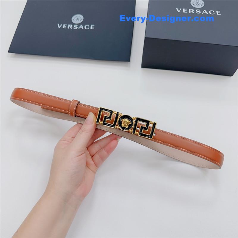 Versace reversible original calfskin nubuck bottom belt