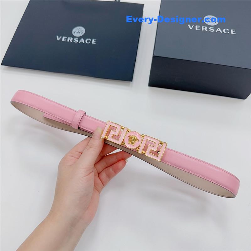 Versace reversible original calfskin nubuck bottom belt