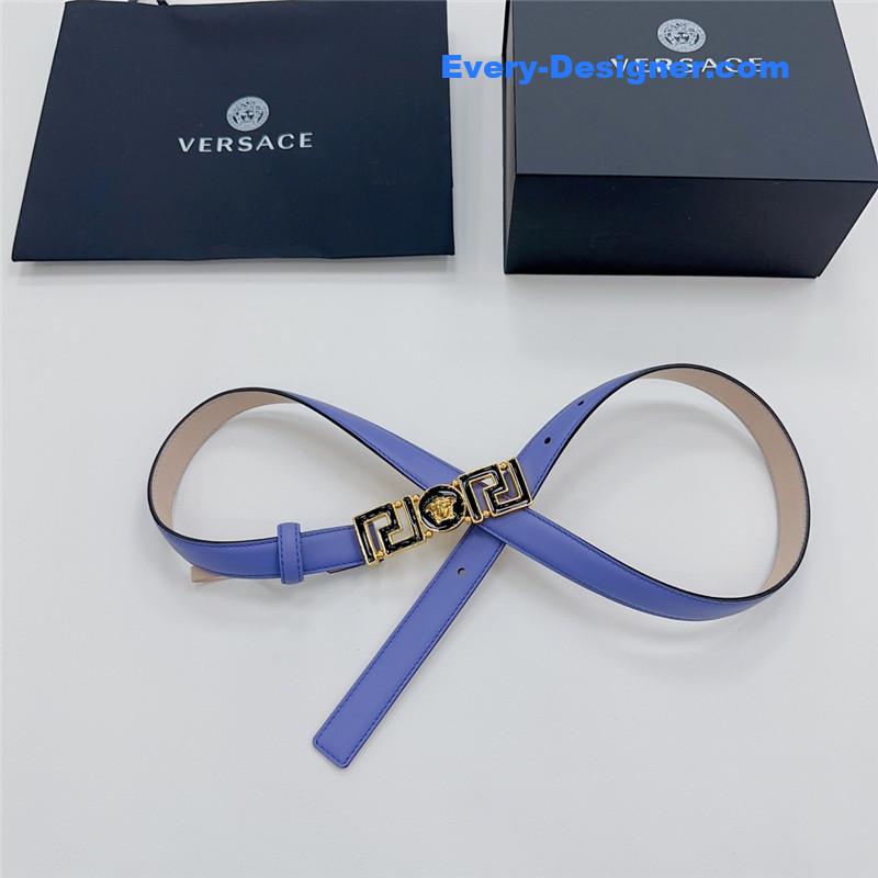 Versace reversible original calfskin nubuck bottom belt
