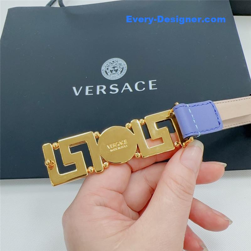 Versace reversible original calfskin nubuck bottom belt