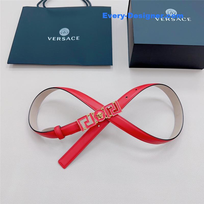 Versace reversible original calfskin nubuck bottom belt