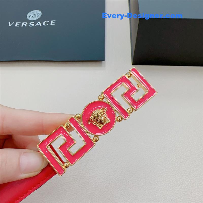 Versace reversible original calfskin nubuck bottom belt