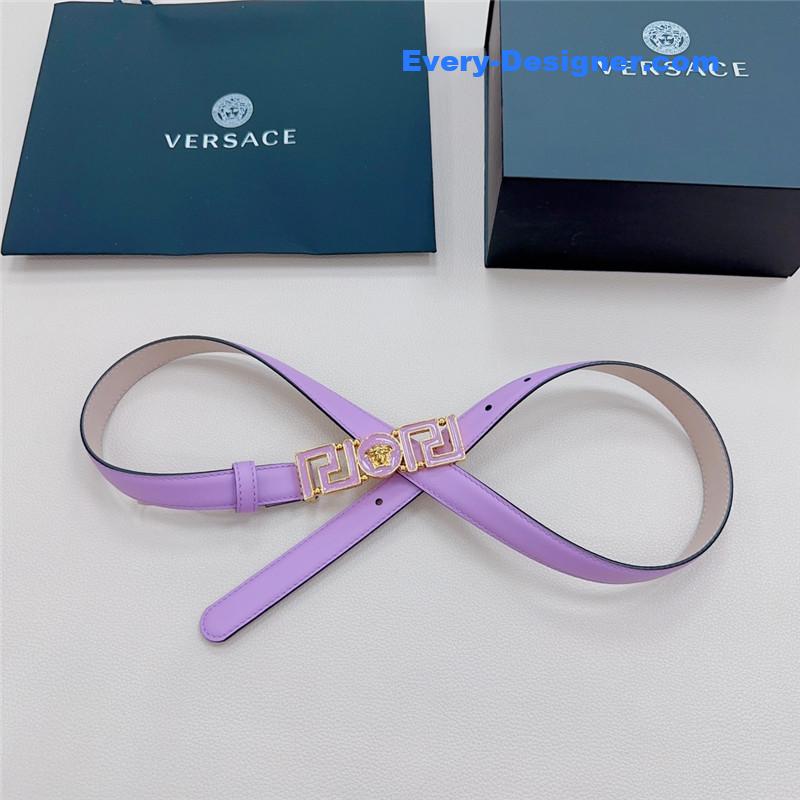 Versace reversible original calfskin nubuck bottom belt