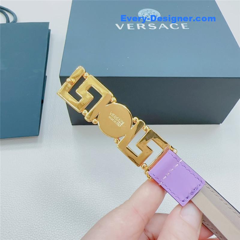 Versace reversible original calfskin nubuck bottom belt