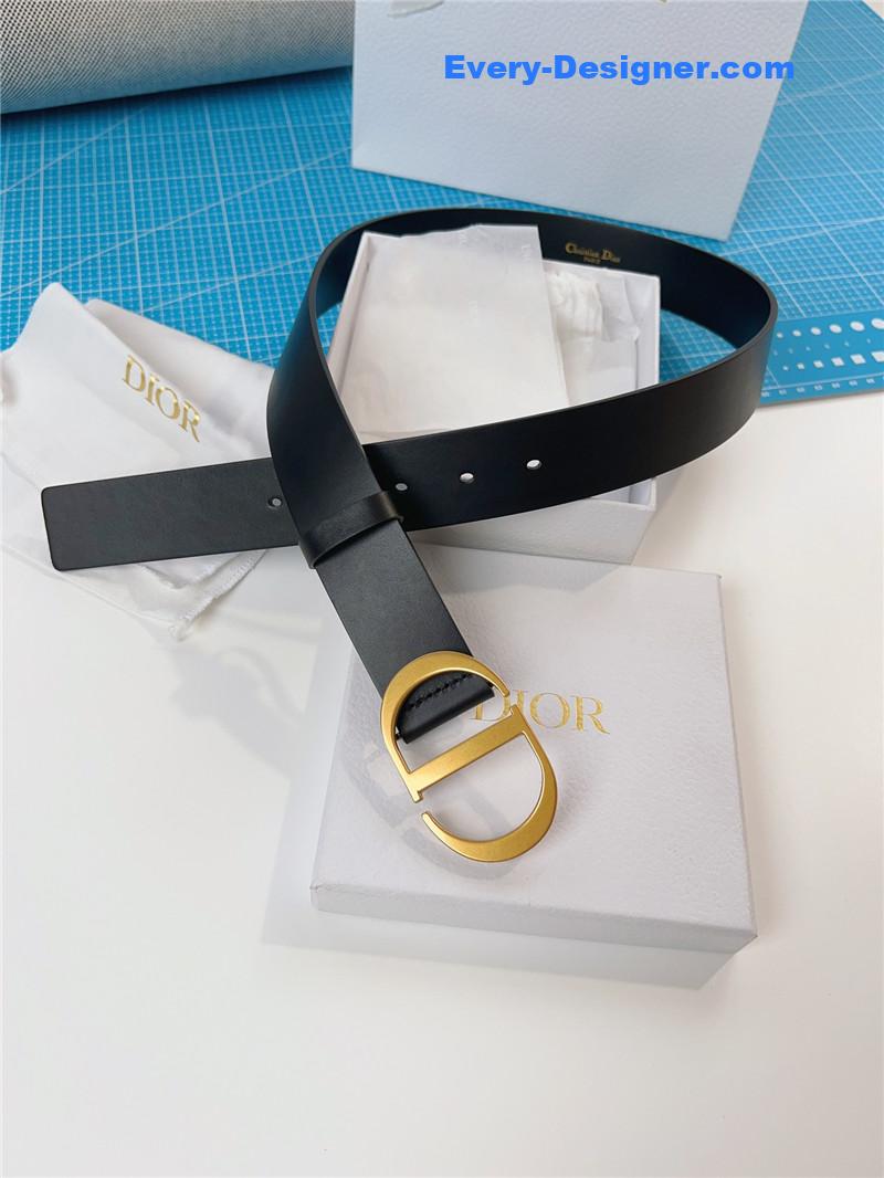 D10r D10rquake black calfskin leather belt