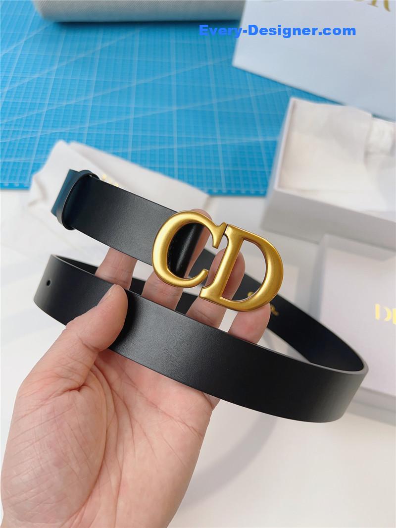 D10r width 3.0cm black calfskin belt