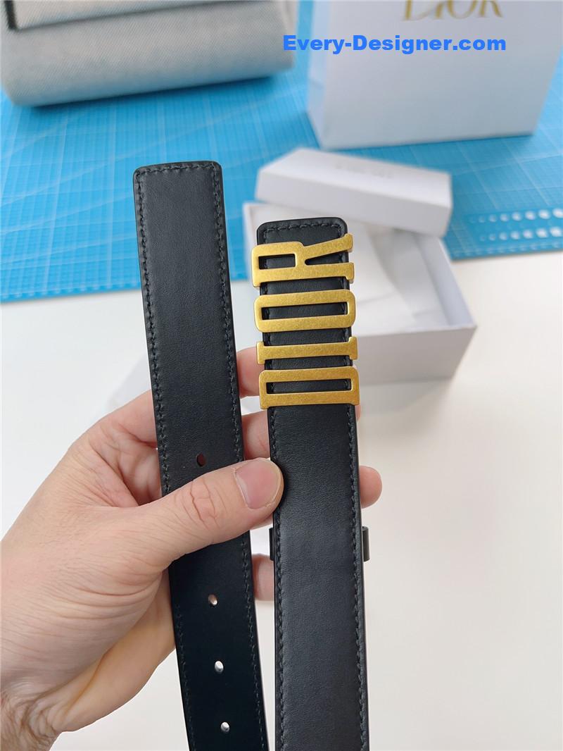 D10r D10rquake black calfskin leather belt