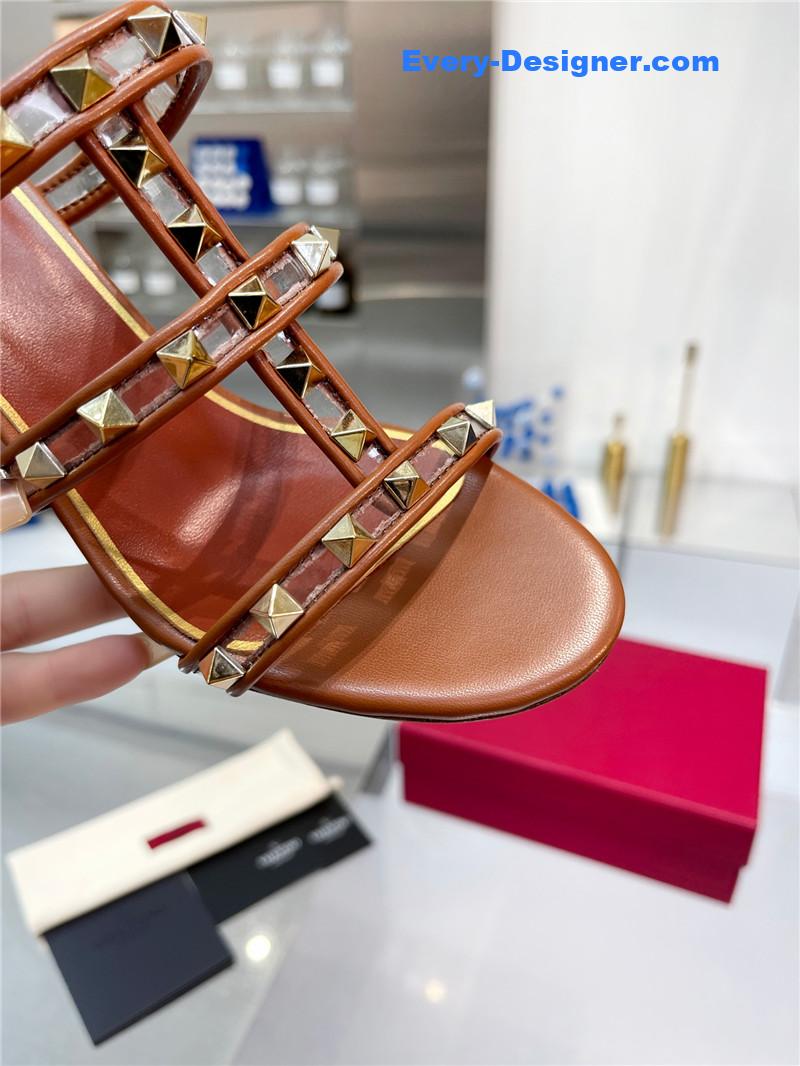 Va1e*ntin0 new transparent heel classic sandals