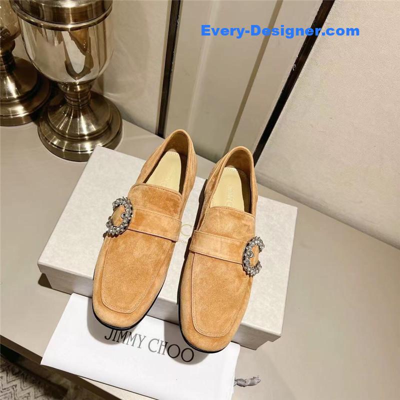 J1m*y Ch00 deanna low heel loafers