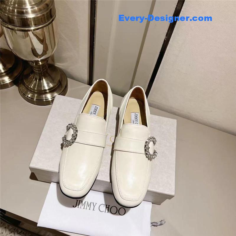 J1m*y Ch00 deanna low heel loafers
