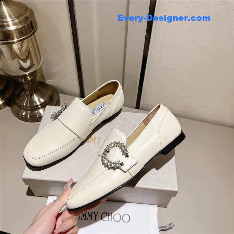 J1m*y Ch00 deanna low heel loafers